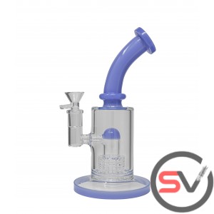 CURVED  NECK JELLYFISH WATERPIPE 9inch